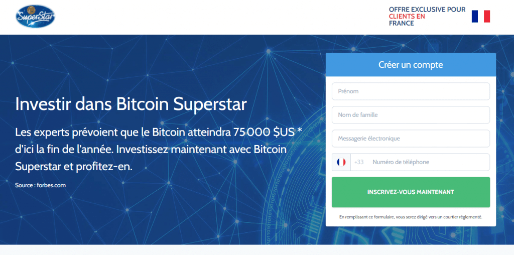 accueil Bitcoin superstar