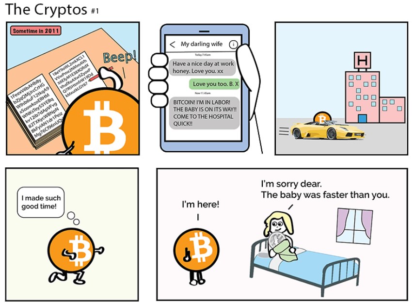 Une bande dessinée sur les crypto-monnaies