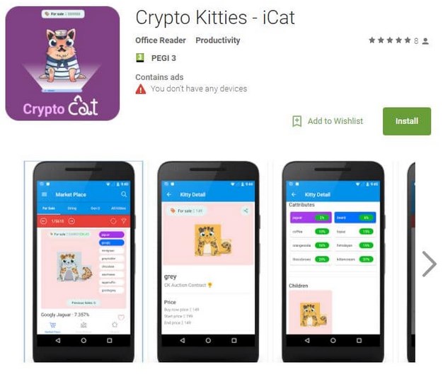 Cryptokitties : Le jeu de chat basé sur Ethereum arrive sur mobile