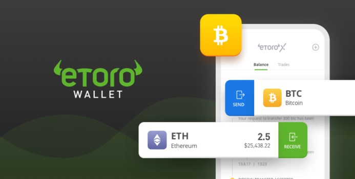 eToro lance un crypto-wallet pour Bitcoin et 3 autres crypto-monnaies