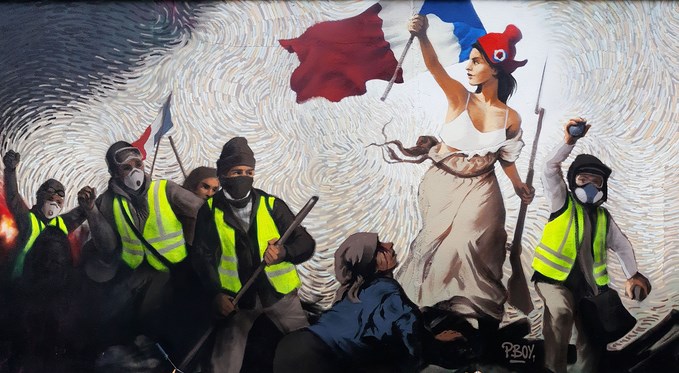 900 euros en Bitcoin cachés dans une fresque «Gilets jaunes» à Paris