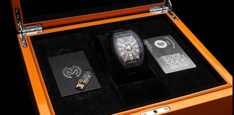 L&#8217;horloger suisse Franck Muller dévoile une montre Bitcoin
