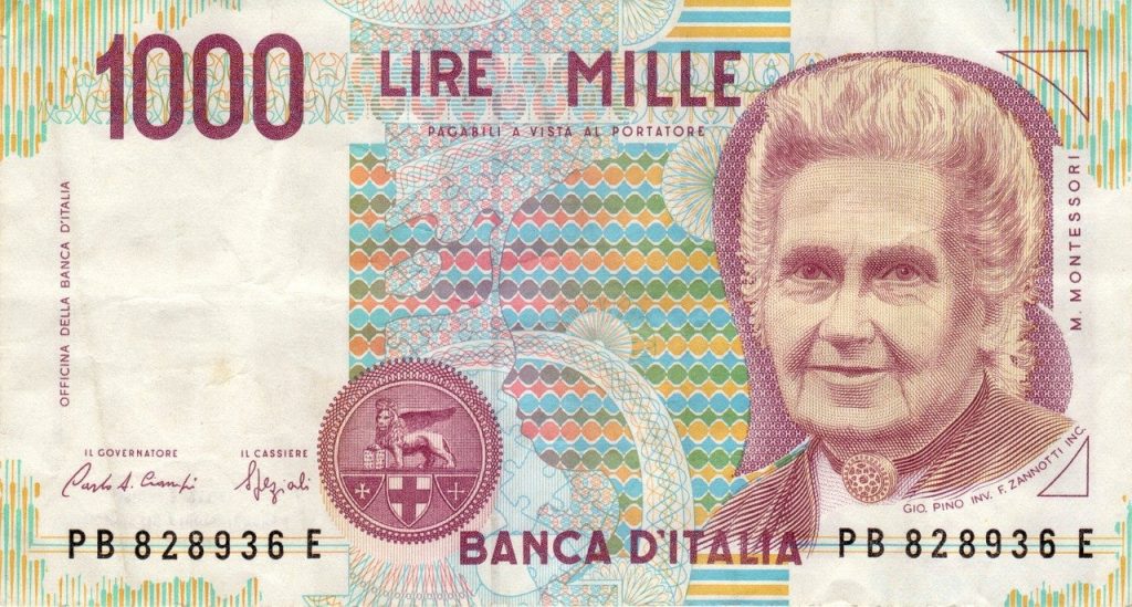 Italie billet de 1000 lire