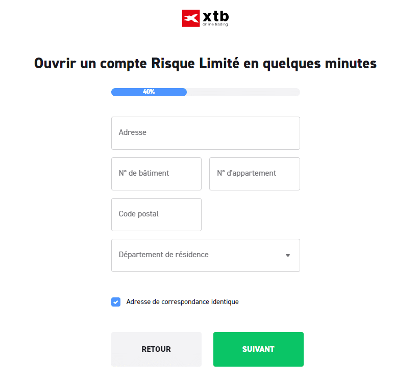 XTB adresse broker spread fixe