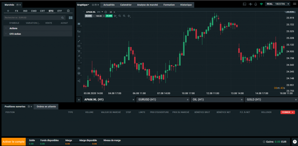 xStation XTB broker spread fixe