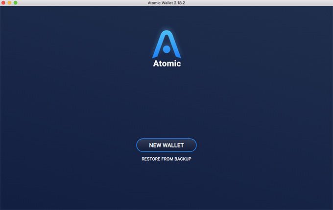 2. Configurez votre portefeuille Atomic