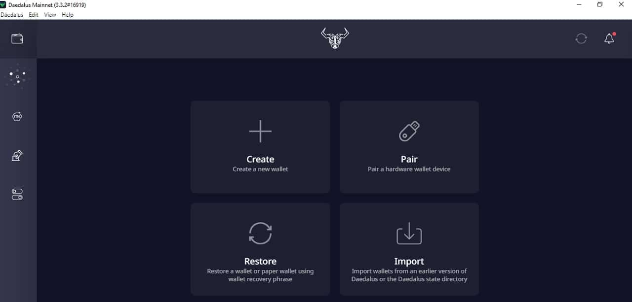Créer un Wallet Daedalus