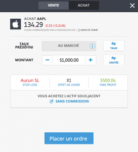 5 - Ouvrir une position de trading