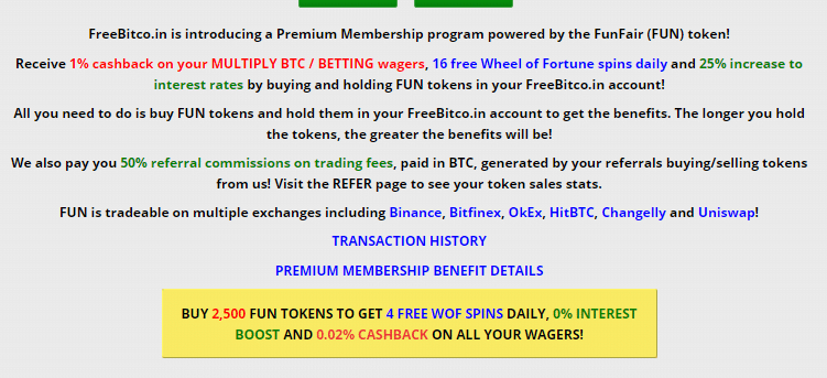 Fun token Freebitcoin avis