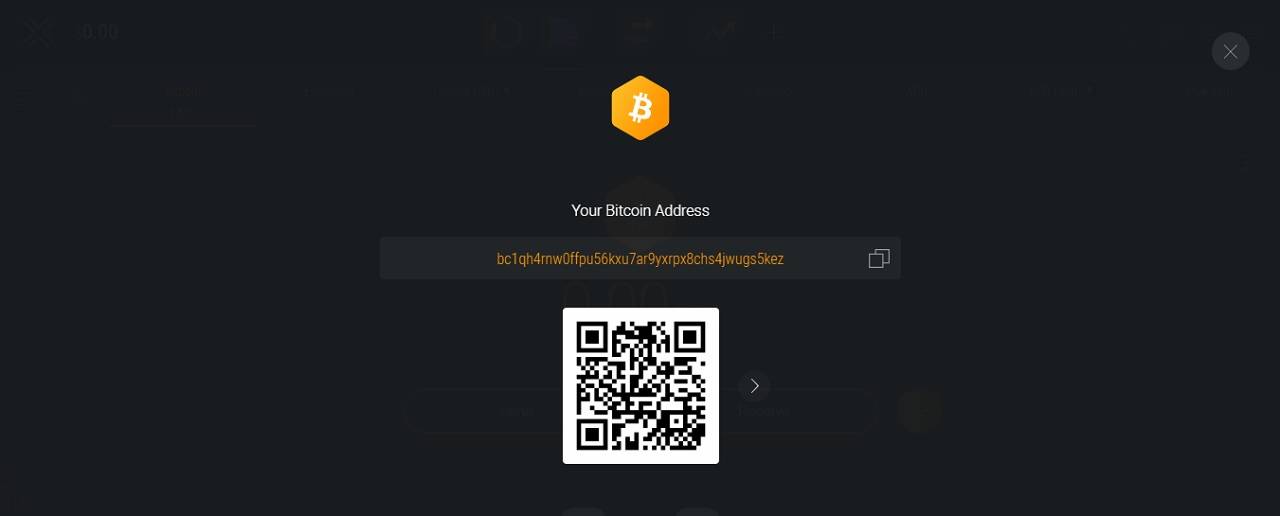 Exodus Wallet - bitcoin address