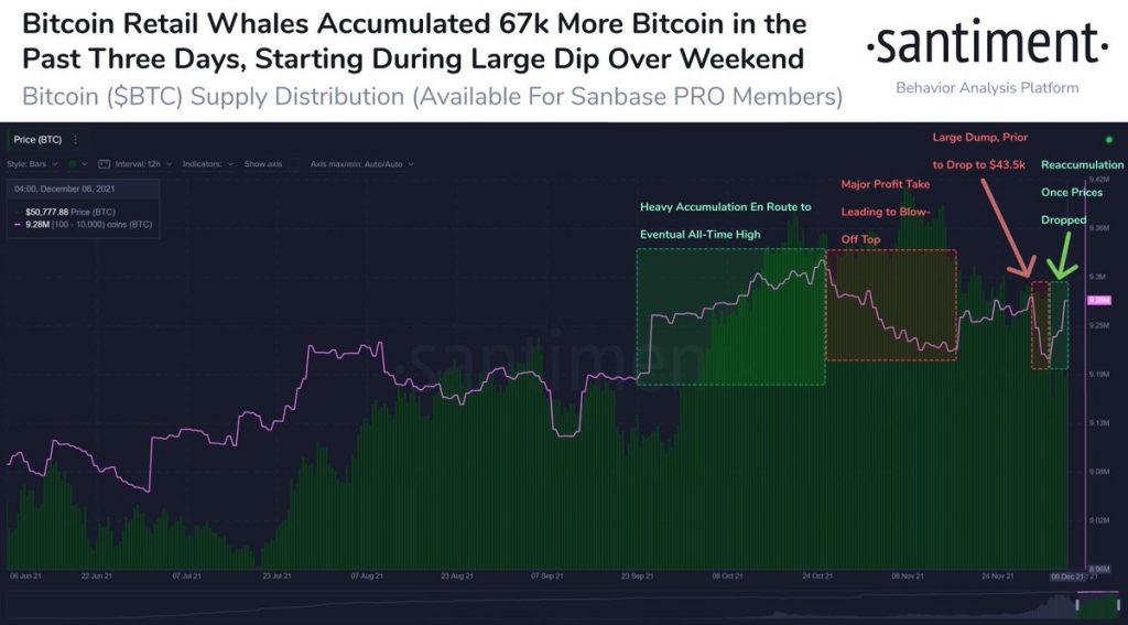 Bitcoin : Des signes d’accumulation pendant la baisse