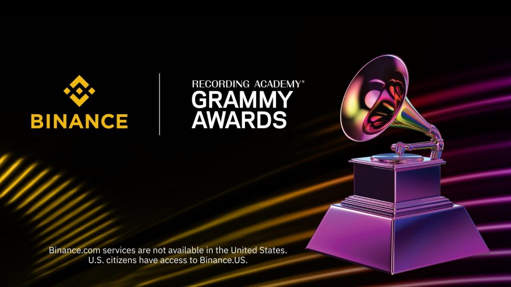 La plateforme Binance devient partenaire des Grammy Awards !