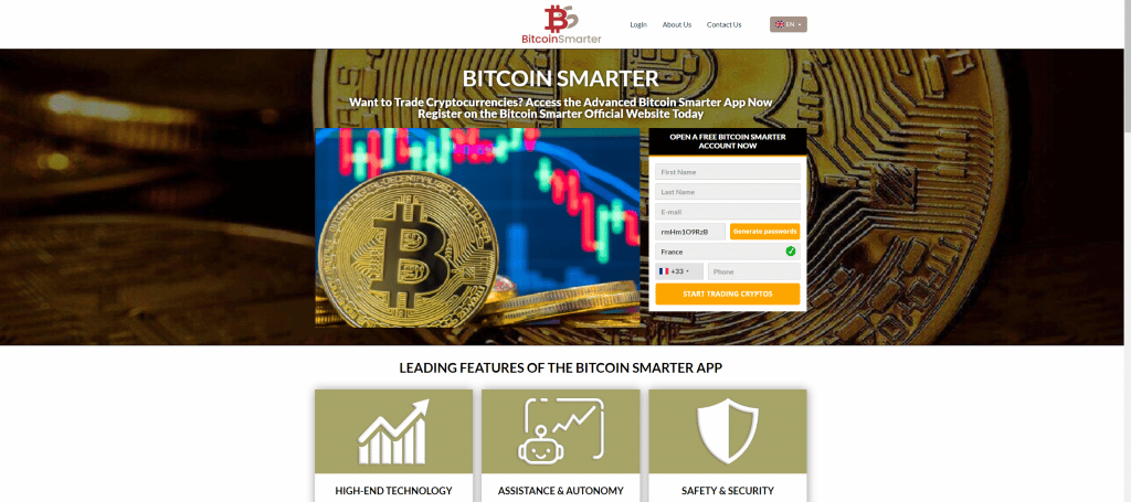 page d'accueil Bitcoin Smarter