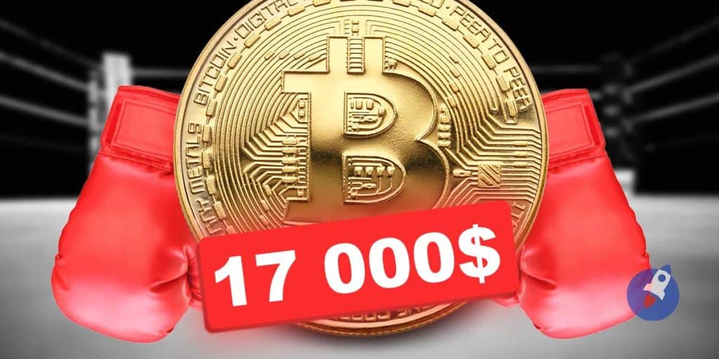 Le Bitcoin continue à combattre la résistance autour des 17 000 $
