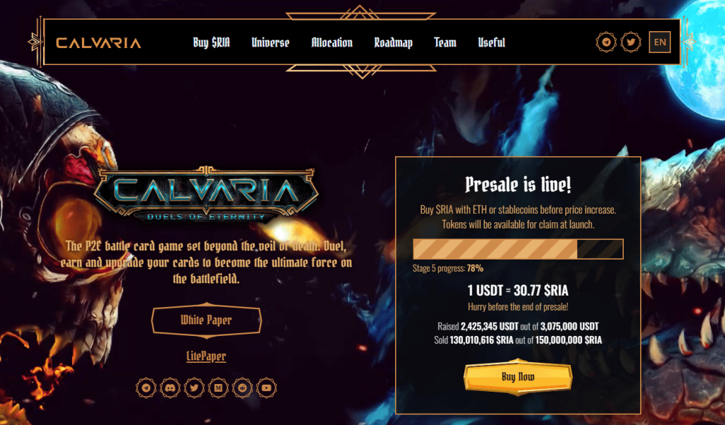 Calvaria : Duels of Eternity (RIA), le prochain play-to-earn à exploser ?