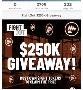 FightOut giveaway