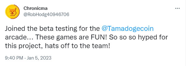 “Super fun et vraiment addictif” : la bêta des premiers jeux Tamadoge suscite l’enthousiasme