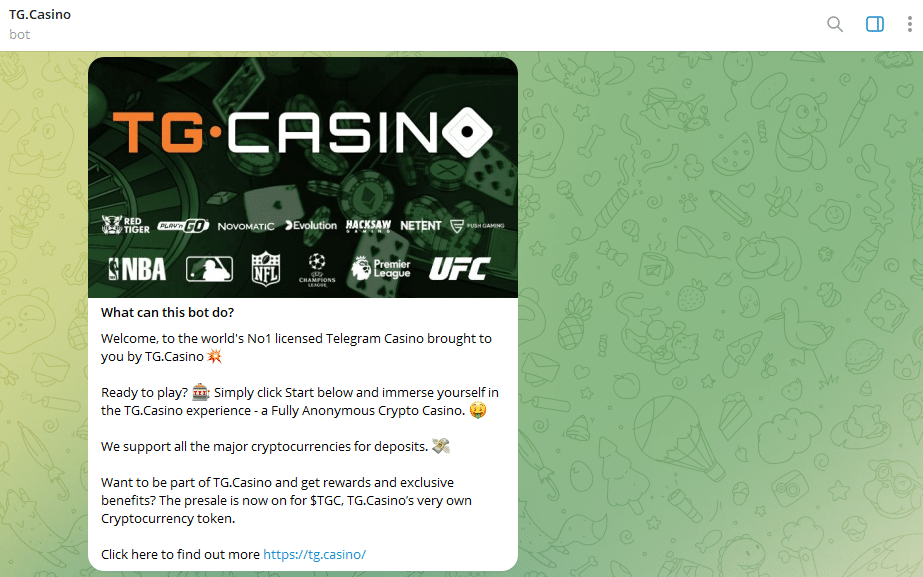 telegram casino tg.casino