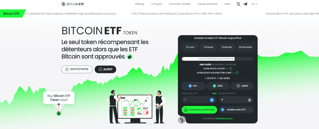 prédiction de prix Bitcoin ETF Token splash