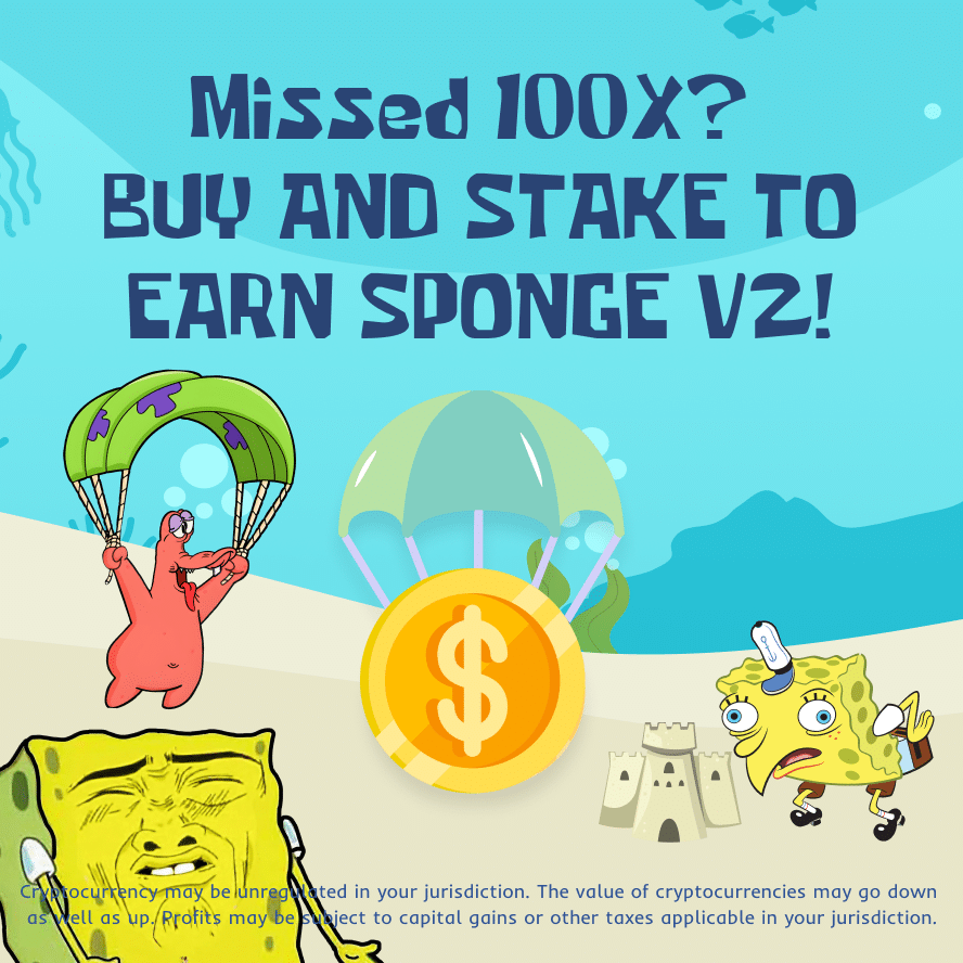 Le Meme Coin x100 Sponge lance sa VA – Le SPONGEV2 est-il la meilleure crypto à acheter en ce moment ?