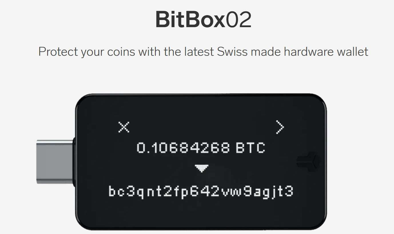 Page d'accueil BitBox02
