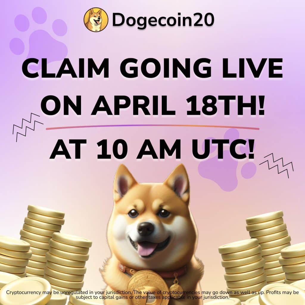 La prévente de Dogecoin20 se termine alors que l’équipe annonce le claiming et le listing DEX