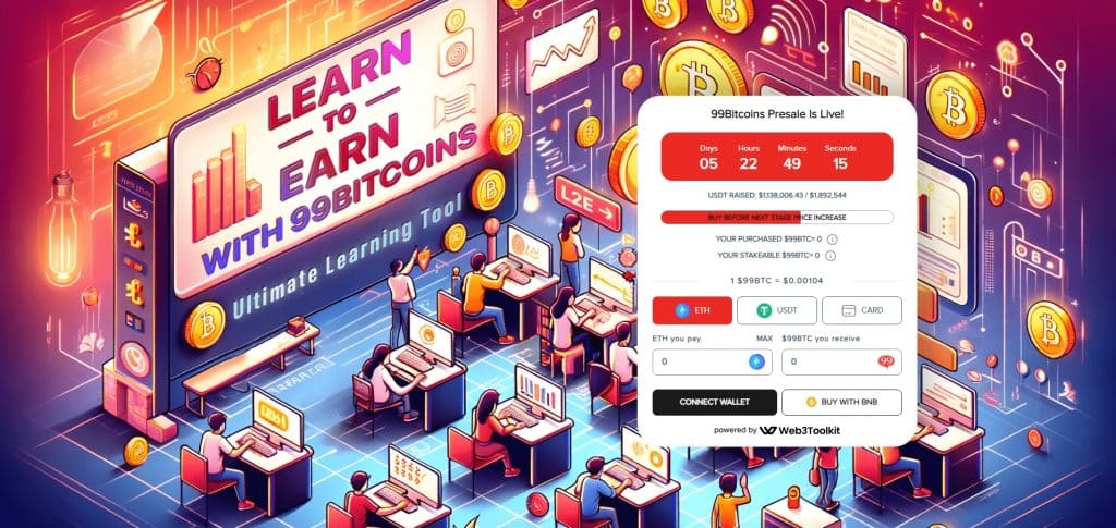 99Bitcoins : L’opportunité à saisir immédiatement avec son token Learn-to-Earn