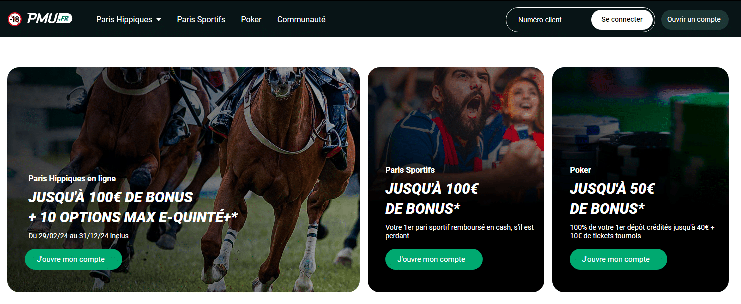 Casino sans vérification online PMU