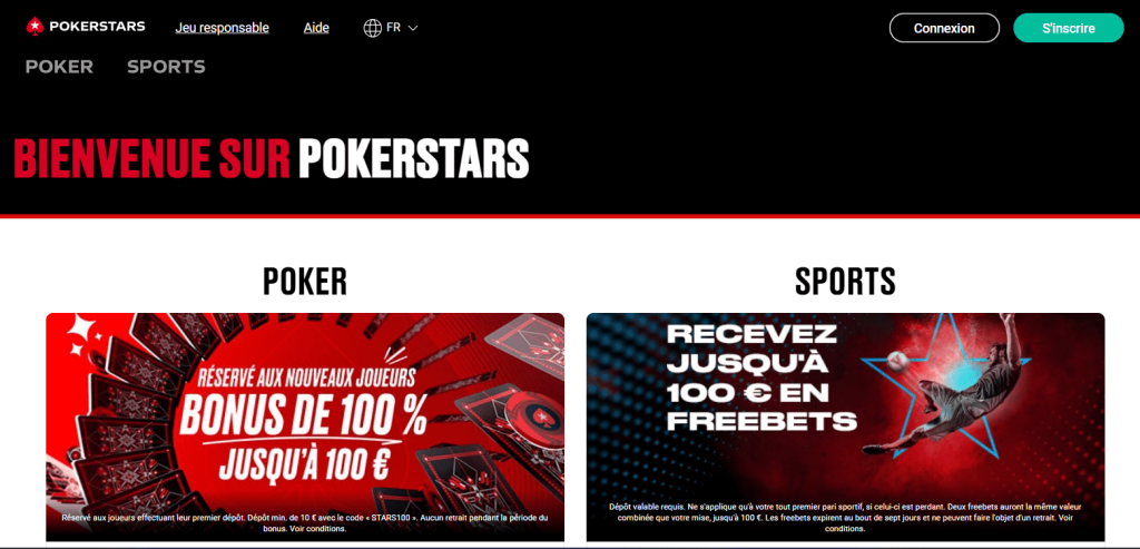 Interface de casino en ligne