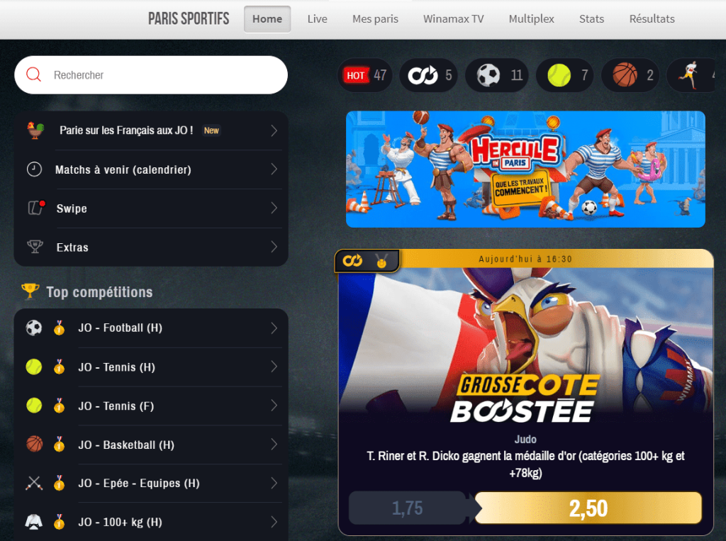 winamax bonus casino en ligne