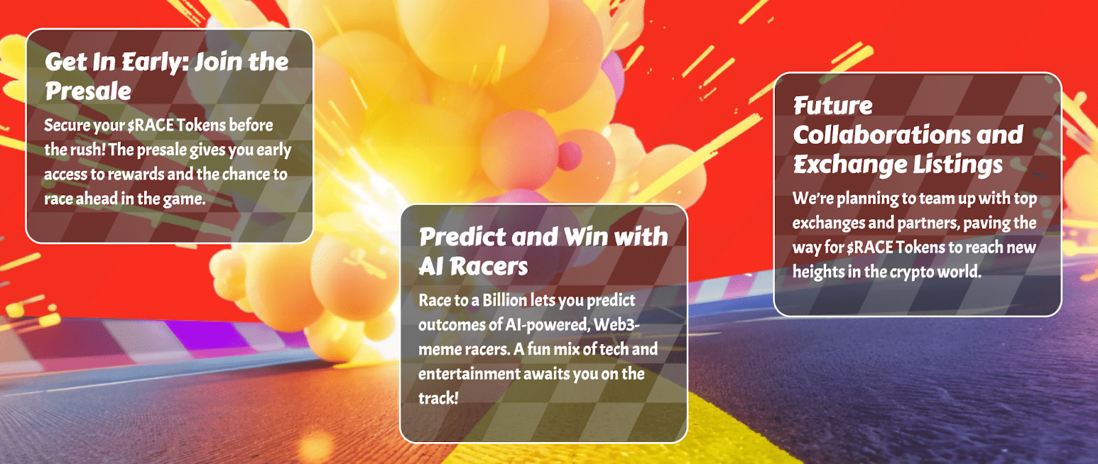 Objectif du token Race to milion