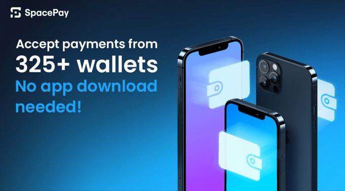 spacepay accepte les paiement de +370 wallets