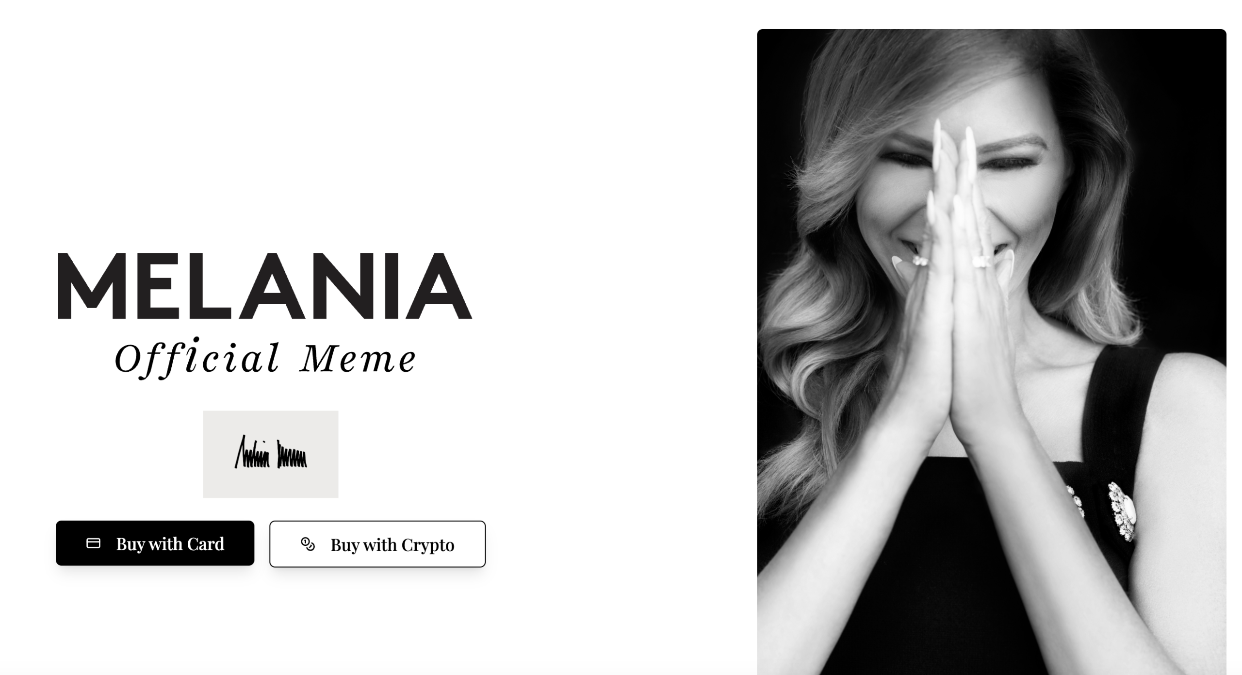 Melania memecoin