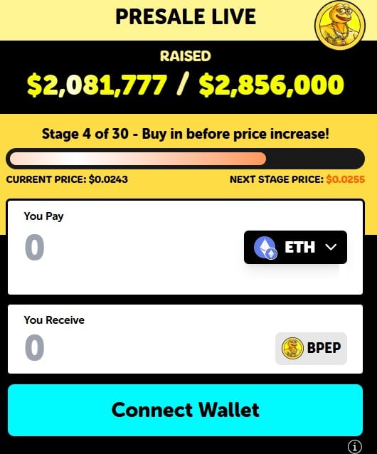 acheter btc pepe widget