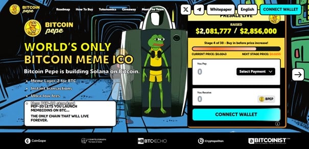 site officiel bitcoin pepe
