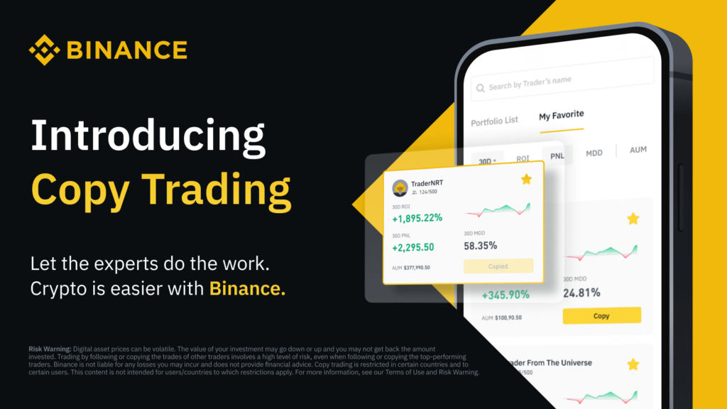 Copy trading sur Binance