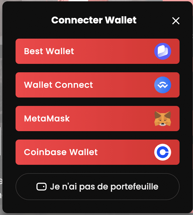 connecter wallet