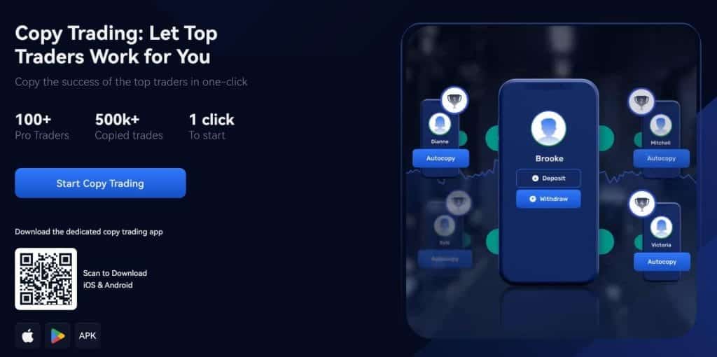 Copy trading sur Margex