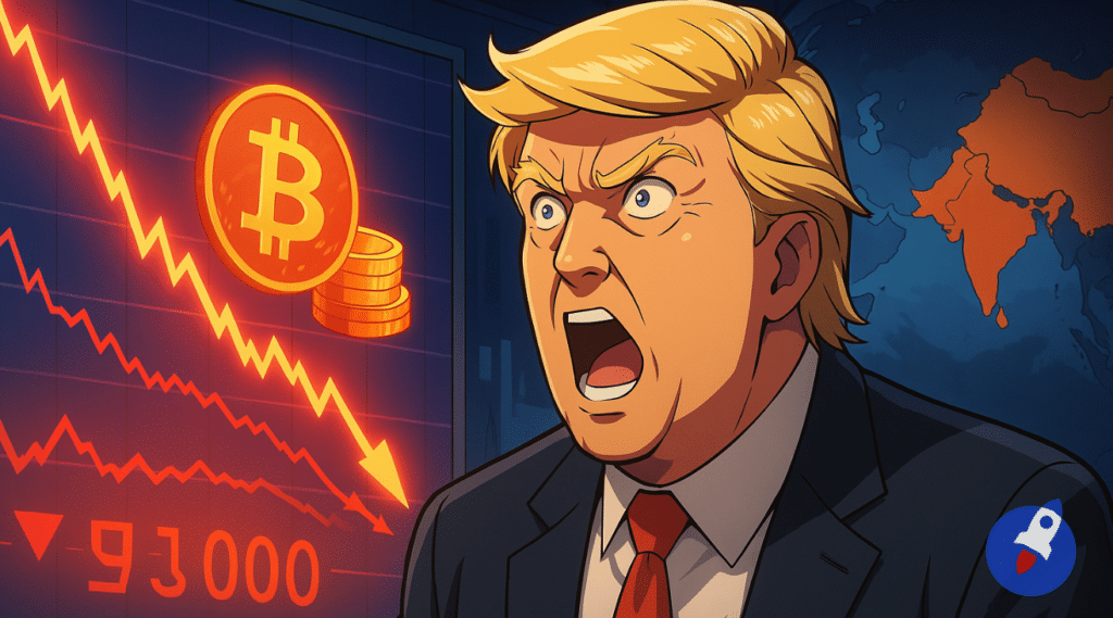 Donald Trump secoue le marché des cryptos : Bitcoin passe sous les 94 000 $