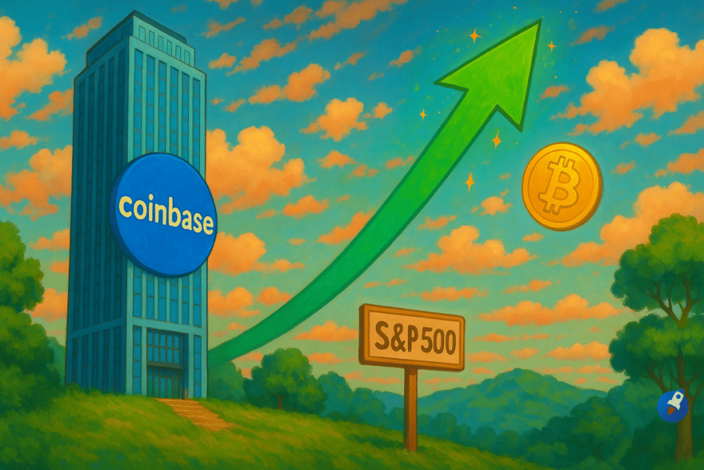 Coinbase va rejoindre le S&P500 et l’action COIN explose : bonne nouvelle pour bitcoin ?
