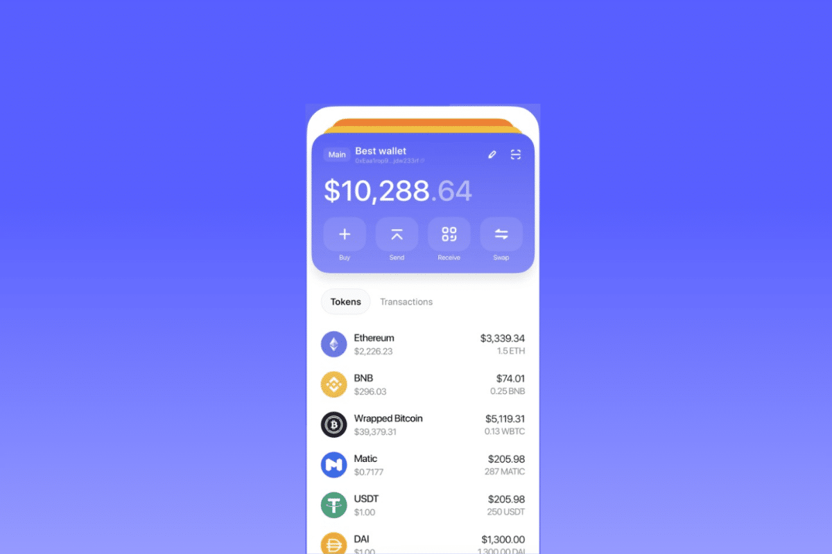 Dashboard Best Wallet