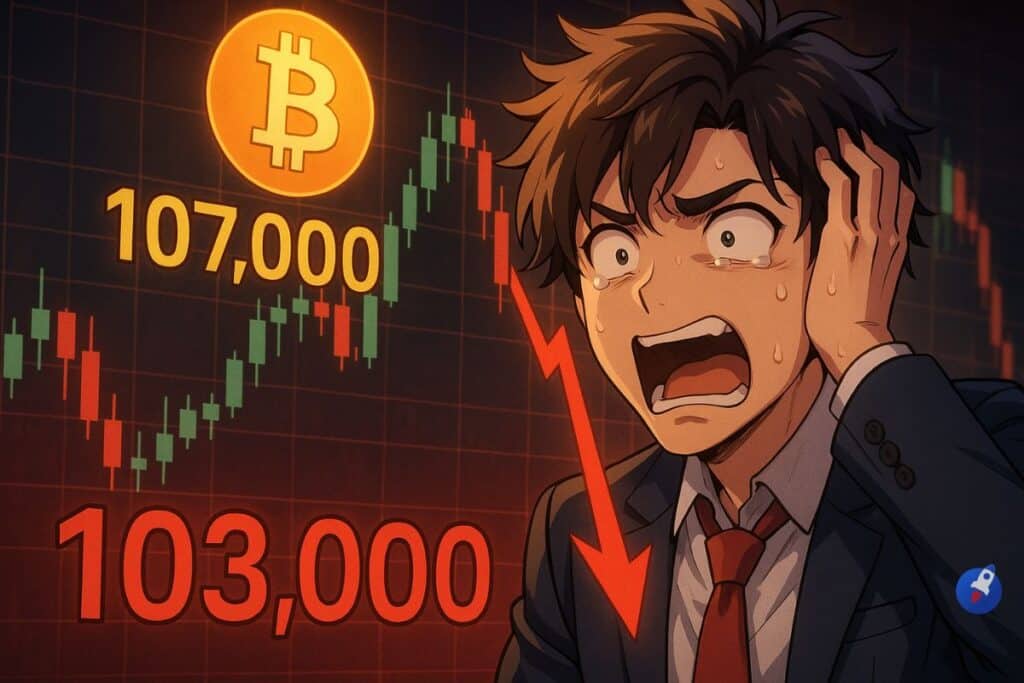 Bitcoin : 107 000 $ brièvement, mais un mur de ventes brise le momentum. ATH cette semaine ?