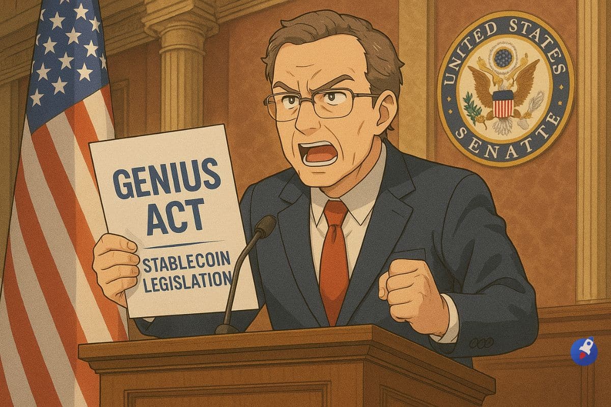 Genius Act tentative de vote par le Sénat