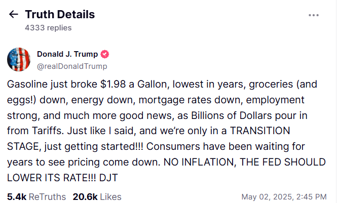 Trump Truth Social