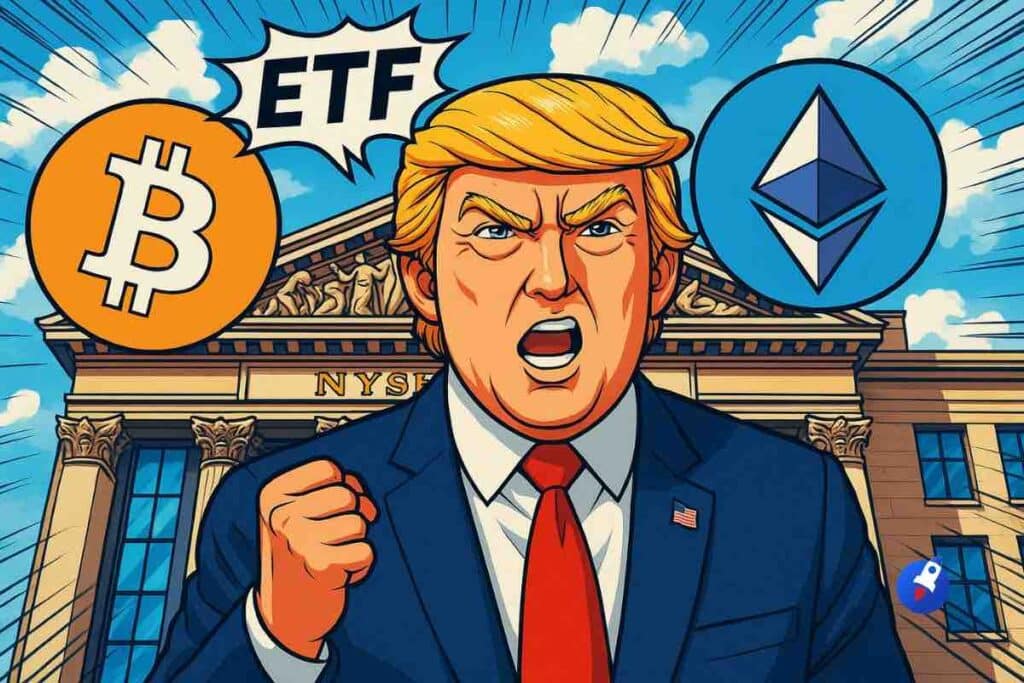 ETF Bitcoin Ethereum de Trump : Le NYSE veut changer les règles