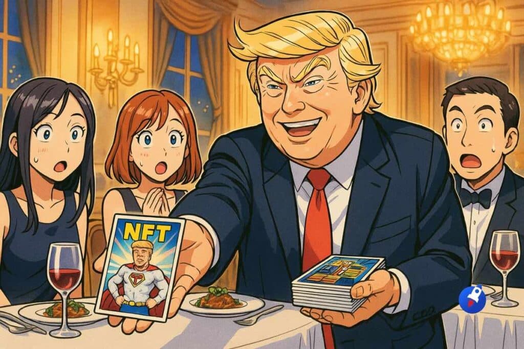 Solana : des NFT Trump offerts en airdrop aux invités du dîner VIP