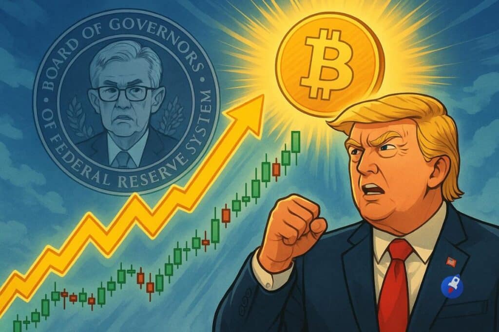 Bitcoin au plus haut depuis 10 jours alors que Trump prépare un coup bas contre Powell et la Fed