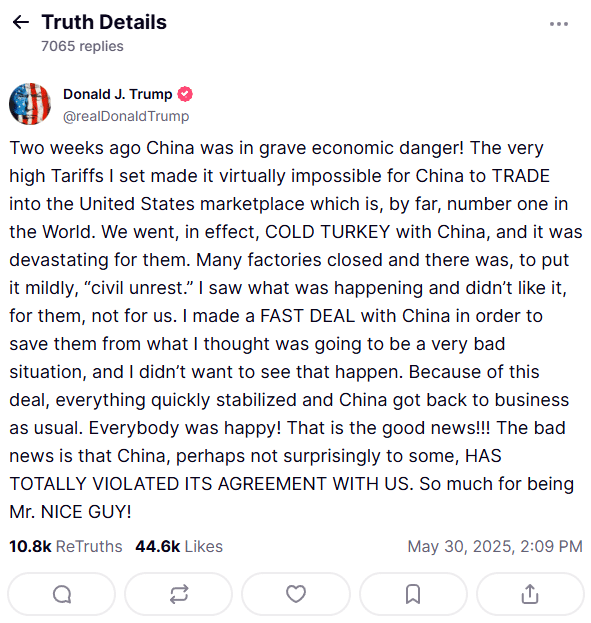 trump truth 3005