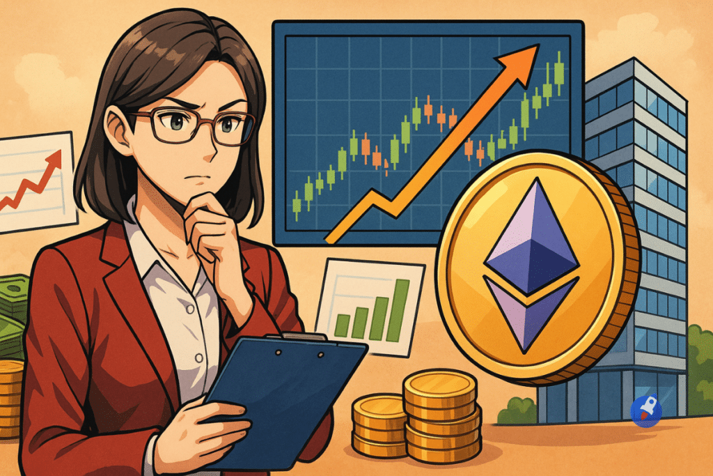 Ethereum comme réserve de trésorerie : le pari de Cathie Wood