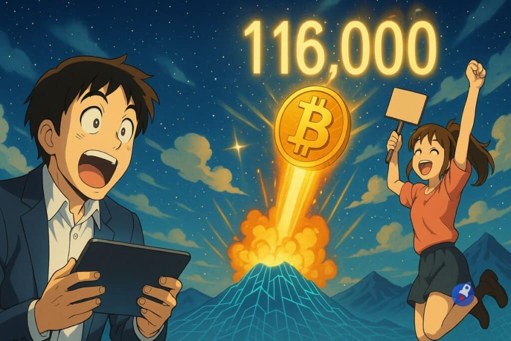 Nouvel ATH du Bitcoin à 116 000 $ : Prix du BTC en mode découverte